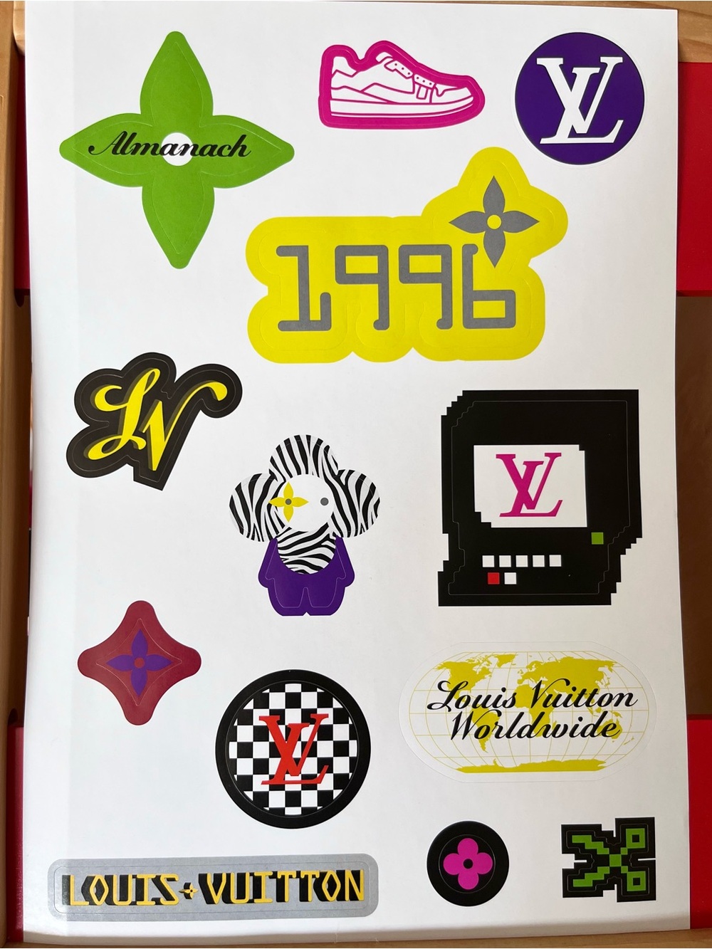 Louis Vuitton Large Sticker sheet